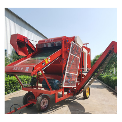 2021型河南1300花生摘果機 干濕兩用 花生收獲機