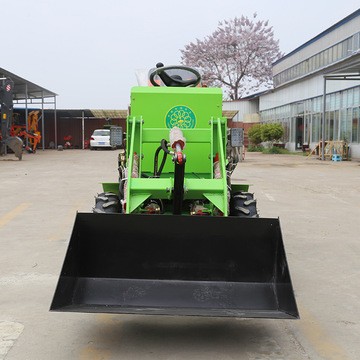 農用裝卸搬運電動裝載機 工地建筑微型液壓輪式裝載機養殖小鏟車