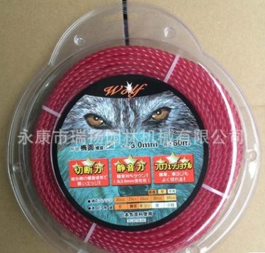 高品質螺旋打草繩 尼龍繩麻花形打草繩 3.0打草繩 尼龍打草繩