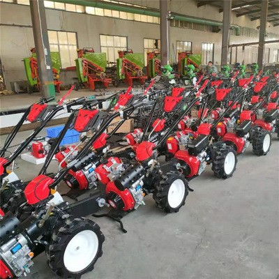 匠銳小型家用四驅微耕機廠家山地開墾松土開溝機加工一機多用機械