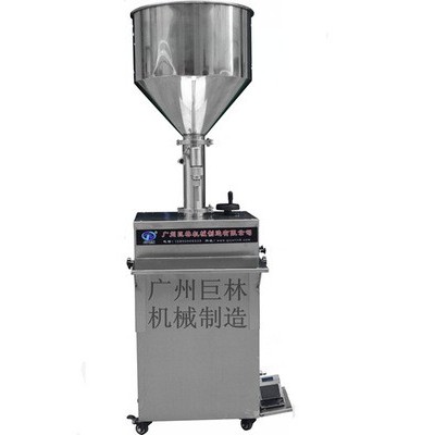 現(xiàn)機(jī)供應(yīng) 立式氣動(dòng)果醬灌裝機(jī) 半自動(dòng)活塞定量膏體、半流體灌裝機(jī)