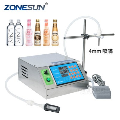 ZONESUN3-3000ml齒輪泵單頭灌裝機(jī) 果汁飲料精油香水齒輪泵灌裝機(jī)