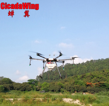 蟬翼植保無人機 10公斤六旋翼 噴灑農業打藥飛機 AB自主飛行 廠家
