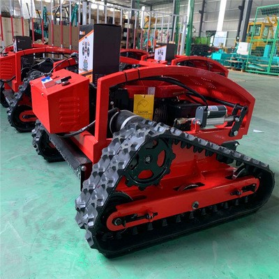 農(nóng)場生態(tài)園除草設(shè)備智能遙控割草機(jī) 履帶式輪式汽油打草機(jī)