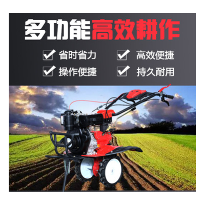 新式兩驅(qū)多功能微耕機(jī)水田坡地大棚可用除草開溝起壟耕地打漿