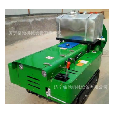 銘馳機械履帶式開溝施肥田園管理機 農用遙控自走式旋耕開溝