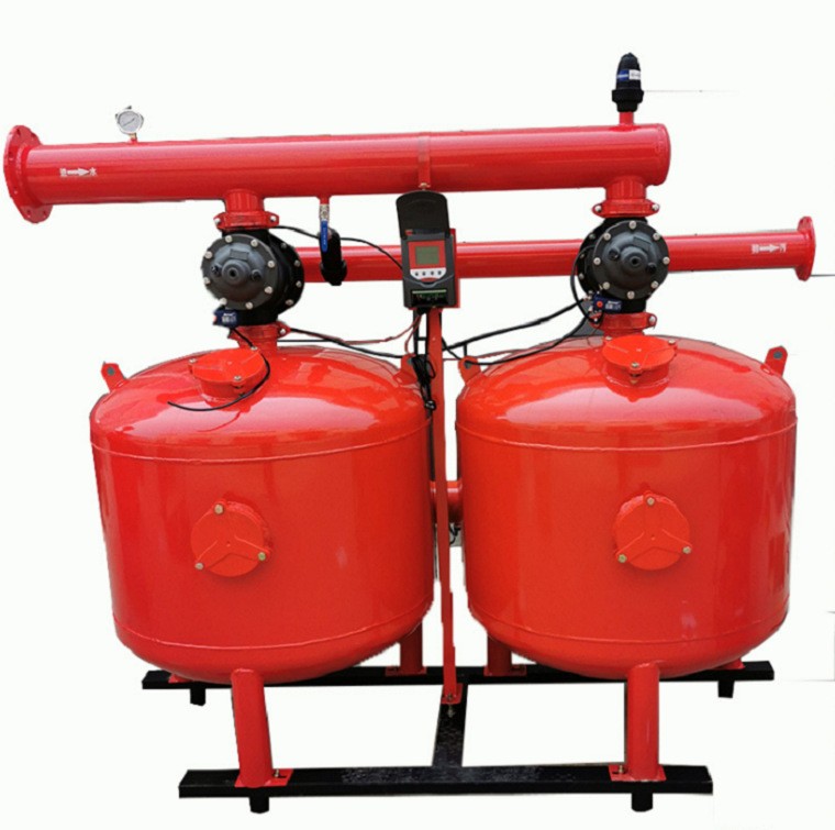 砂石過濾器手動農業過濾器節水灌溉農田井水噴灌