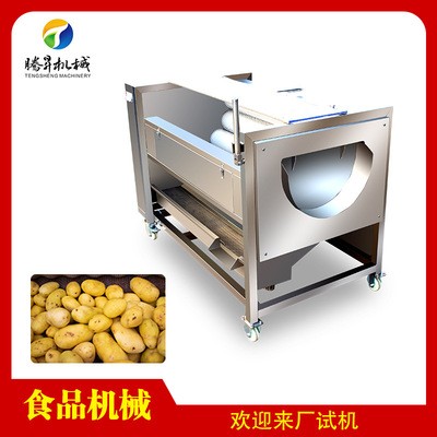 中型胡蘿卜去皮清洗機 土豆清洗去皮一體機 紅薯地瓜清洗去泥機