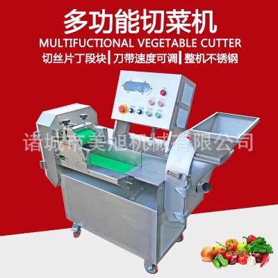 變頻調速雙頭切菜機 香菇切丁機 萵筍切絲切片機 蒜苗韭菜切段機