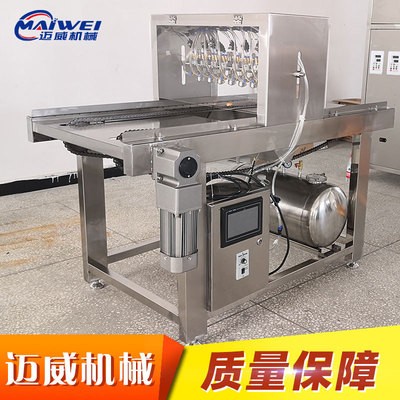邁威機(jī)械 噴油機(jī)全自動(dòng)蛋糕考盤(pán)噴油機(jī) 食品噴油 蛋糕模具噴油機(jī)