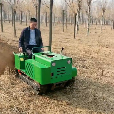 多功能乘坐式旋耕機(jī) 履帶開溝施肥機(jī) 大馬力果園管理機(jī)
