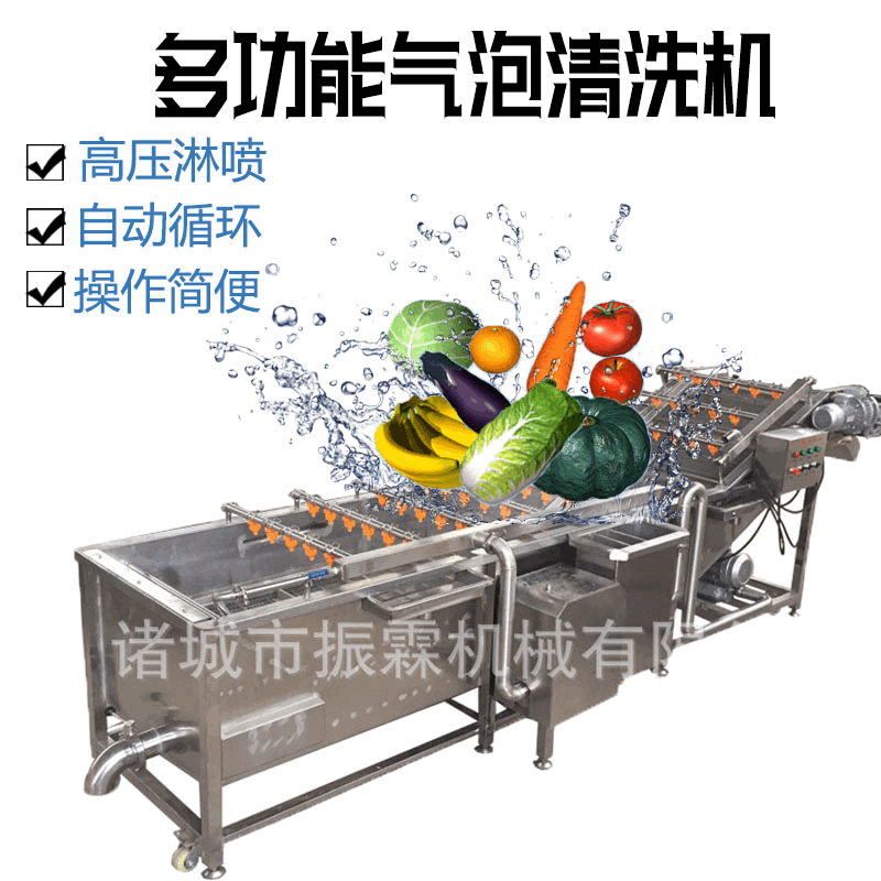 蔬菜清洗機 全自動連續式清洗設備 高壓果蔬清洗機去雜氣泡清洗機