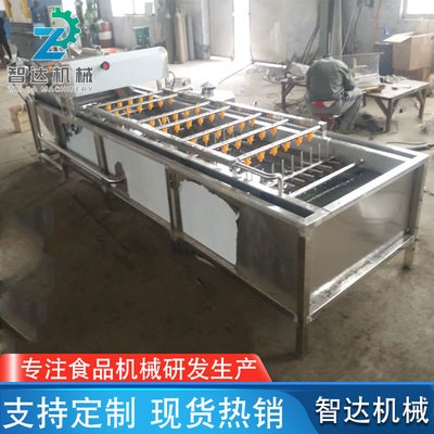 供應果蔬清洗機 氣泡噴淋竹筍清洗機 果蔬清洗機械設備生產廠家