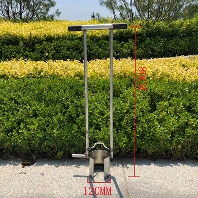 12移栽神器挖苗器打洞器挖洞鏟移苗器地膜打孔器120口徑雙管