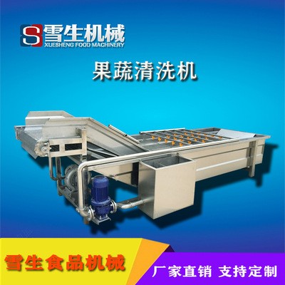 大型清洗蔬菜氣泡清洗機 定制型號不銹鋼連續果蔬氣泡清洗機 熱銷