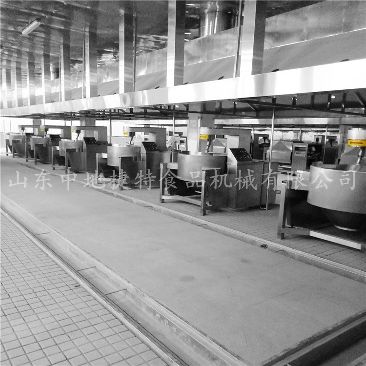 整套學校公司食堂凈菜處理機械 熬粥燉肉炒菜炒醬機 中央廚房設備