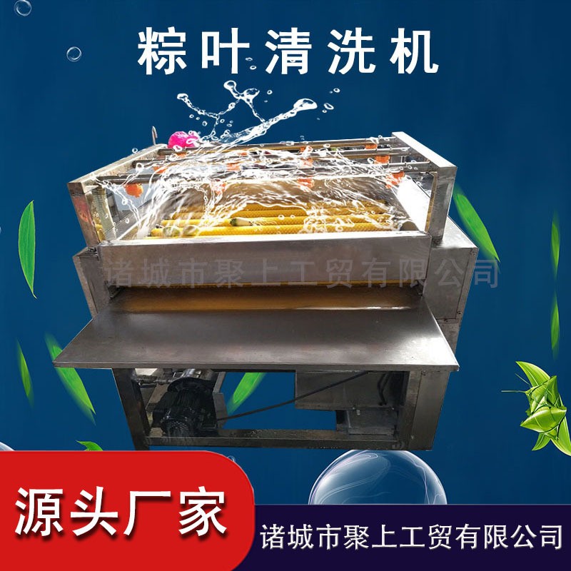 粽葉清洗機(jī) 全自動(dòng)洗粽葉設(shè)備 高壓噴淋洗葉子機(jī)器 毛輥洗葉機(jī)
