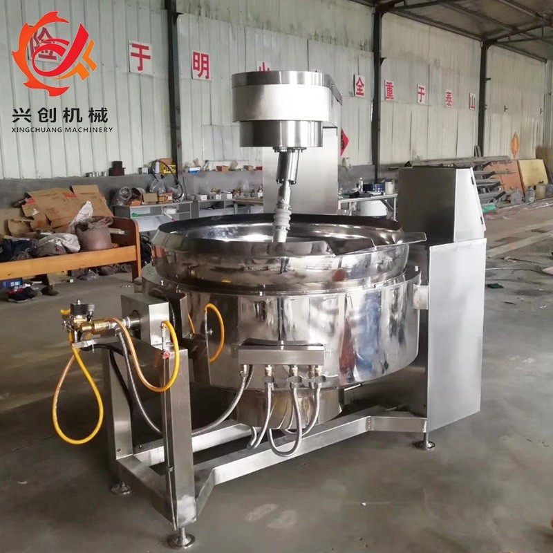 自動(dòng)可傾式月餅餡料行星攪拌炒鍋 燃?xì)饧訜峄疱伒琢铣村佷N售
