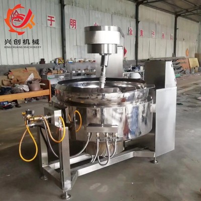 自動(dòng)可傾式月餅餡料行星攪拌炒鍋 燃?xì)饧訜峄疱伒琢铣村佷N售