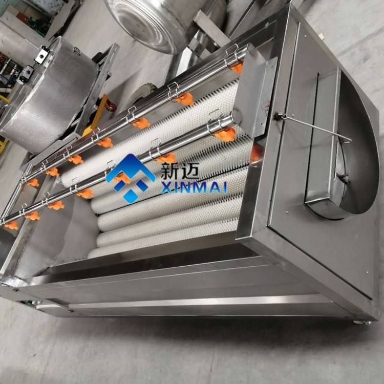 毛輥胡蘿卜清洗機(jī) 電動(dòng)蘿卜去皮機(jī) 新邁商用果蔬清洗去泥去皮機(jī)