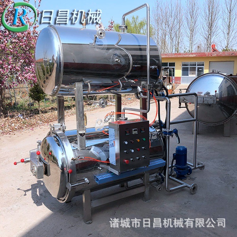 精釀啤酒噴淋式殺菌設(shè)備 全自動燕窩殺菌鍋 玻璃瓶裝飲料殺菌釜