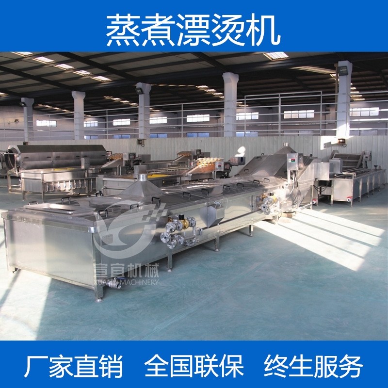 專業生產大型米粉米線蒸煮漂燙機 全自動粉絲粉條蒸煮漂燙流水線