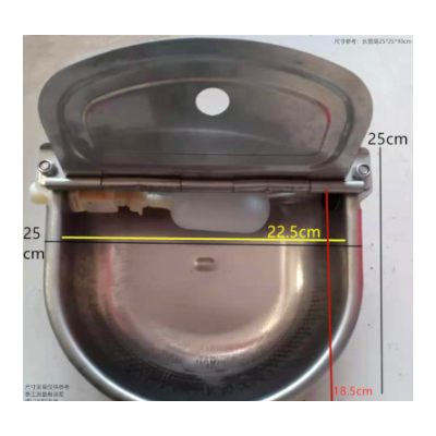 牛水碗狗碗羊不銹鋼水碗圓碗橢圓水碗浮球自動補水飲水器馬水碗