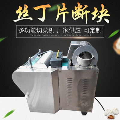 供應部隊食堂多功能切菜機切塊小型蔬菜切片機 商用不銹鋼切菜機