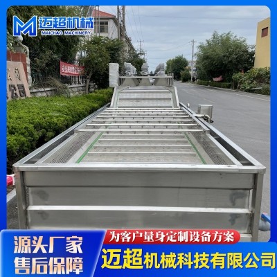 全自動噴淋式果蔬清洗機 葉類蔬菜高壓氣泡清洗機 清洗流水設備