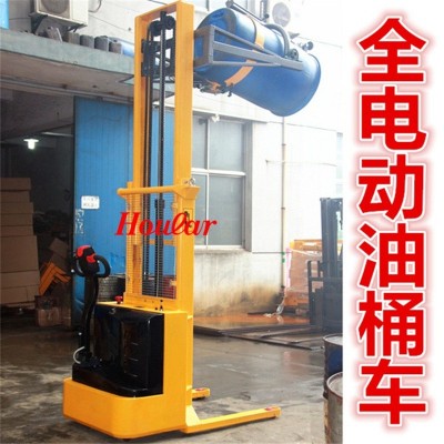 專業(yè)YL520電動(dòng)油桶倒料翻轉(zhuǎn)車全自動(dòng)油桶搬運(yùn)傾倒油罐堆高倒料車
