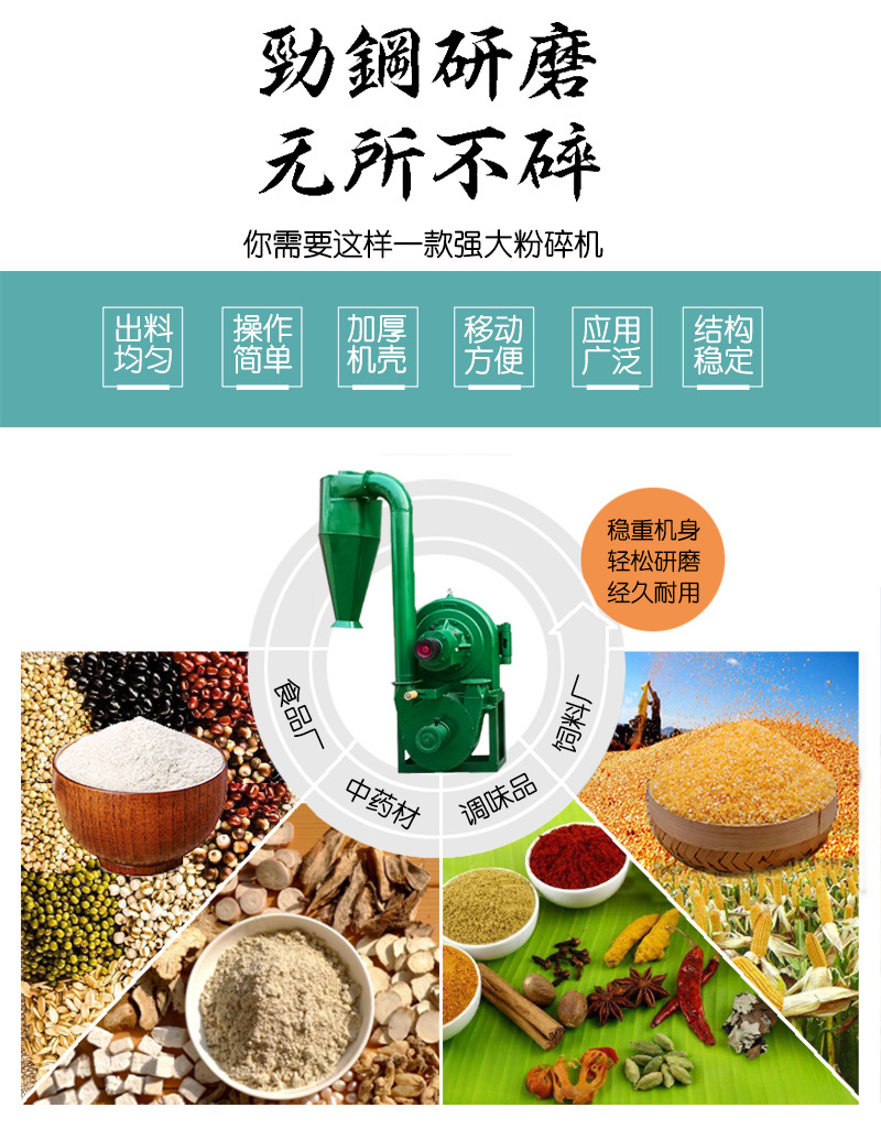 4粉碎機(jī)適用范圍