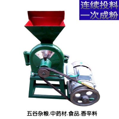 小型齒盤式粉碎機 立式電磨胡椒飼料玉米蝦醬加工磨碎打粉磨粉機