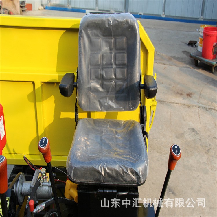 水陸兩用運輸車 新款小型橡膠履帶底盤 供應手扶農用自卸車