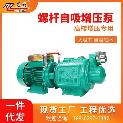 螺桿自吸泵大流量家用自來水水井抽水泵220V高揚程水泵抽水機