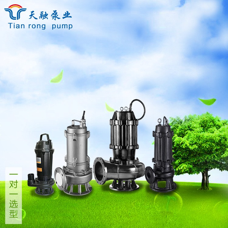 山東天融 潛水排污泵大流量排污泵 廠家直供無堵塞排污泵WQ潛污泵