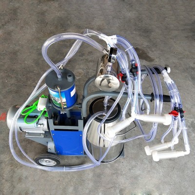 廠家活塞機羊用雙杯單桶機 單桶擠奶機 便捷式羊用擠奶機