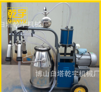 電動活塞式擠奶機養殖設備 牛用羊用擠奶機擠奶機 單桶移動擠奶機