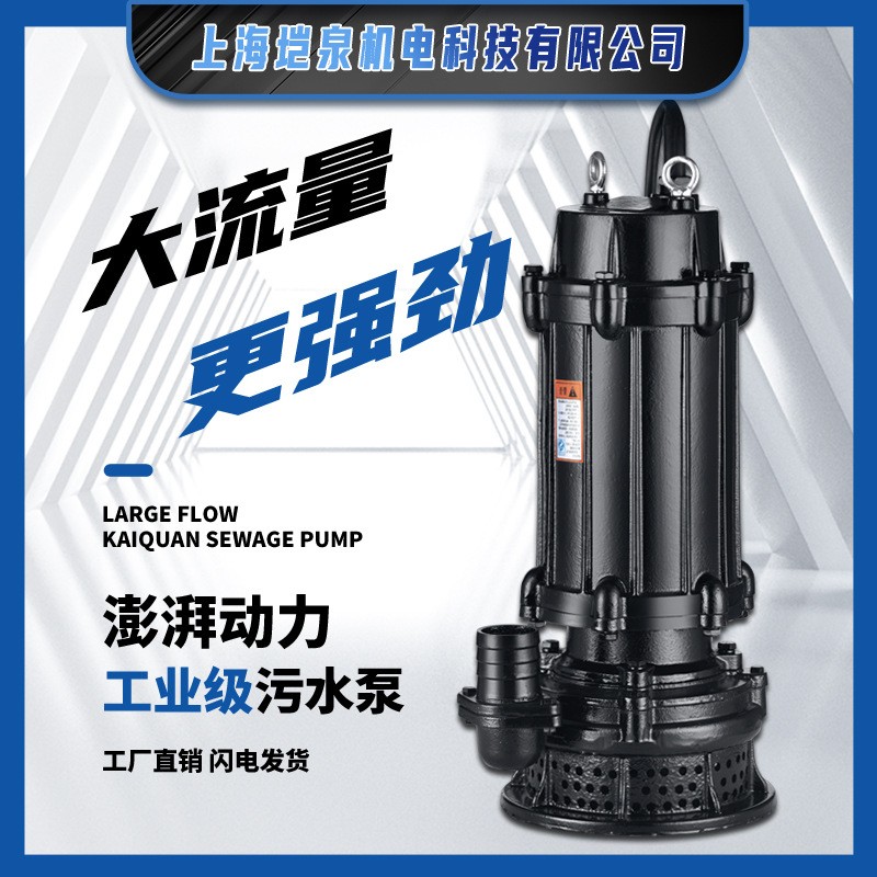 WQX污水泵高揚程工程大流量污泥化糞池抽糞污水泵