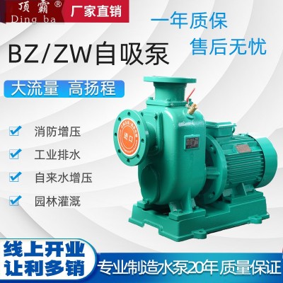 廠家供應zw自吸泵 無堵塞自吸排污泵清水泵不銹鋼污水泵bz離心泵