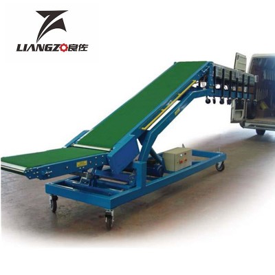 爬坡機(jī)動(dòng)力輸送機(jī)集裝箱可上車升降爬坡輸送帶自動(dòng)裝車卸貨神器