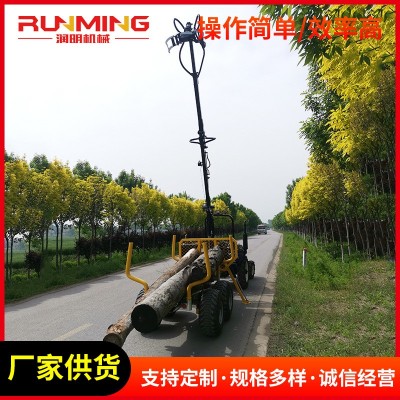 農用3T拖車配抓木機 機械臂旋轉抓木機配自卸拖車木材批發