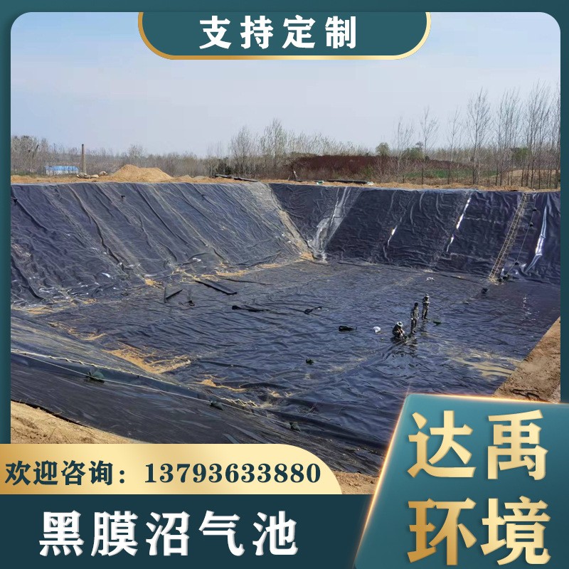 黑膜軟體沼氣池 設(shè)計安裝厭氧池防滲膜 農(nóng)村養(yǎng)殖場沼氣袋
