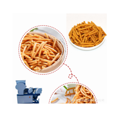 4.休閑咪咪蝦條生產線 出口國外中小型咪咪條加工設備