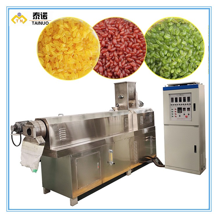 韓國強(qiáng)化營養(yǎng)米機(jī)器 人造復(fù)合大米擠壓造粒機(jī) 人造營養(yǎng)大米設(shè)備廠