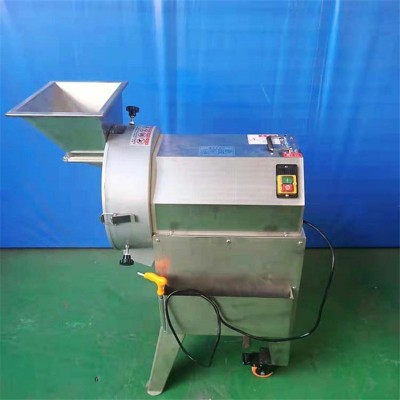 凈菜加工用蘿卜切絲丁片機 變頻雙頭根莖類切菜機 商用單頭切菜機