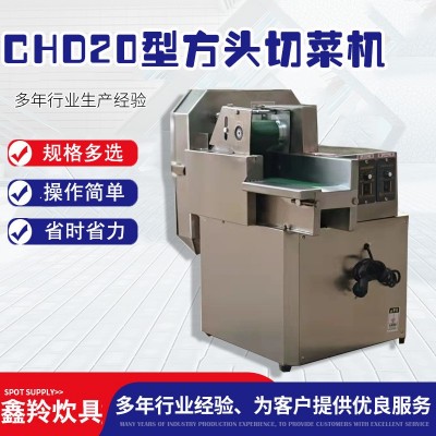 現貨銷售商用不銹鋼20方頭切菜機 蔬菜切片段丁絲小型切菜機