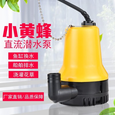 廠家直銷小黃蜂直流潛水泵 大流量電瓶車(chē)抽水泵 船用電瓶泵批發(fā)