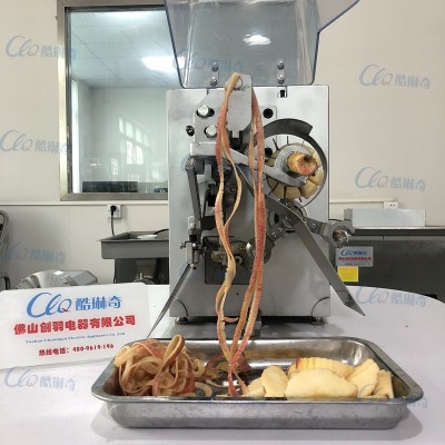 蘋果全自動(dòng)蘋果削皮機(jī)去核分瓣一機(jī)多用蘋果切瓣機(jī)江浙瀘蘋果機(jī)器