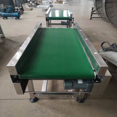 食品皮帶過渡輸送線 皮帶輸送設備 電商物流快遞輸送線 斜面接駁