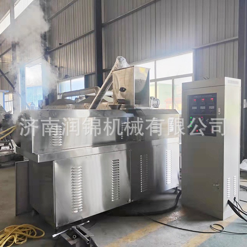 全自動膨化食品連續(xù)油炸線 鍋巴油炸食品生產(chǎn)線設備膨化流水線